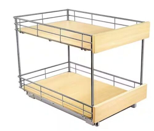 SELECT Pull Out Cabinet Organizer, 14 in. x 21 in. Double - Lot 357