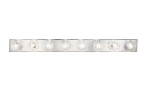 Progress Lighting Broadway Collection 8-Light Polished Chrome Traditional Bath Vanity Light - Lot 460