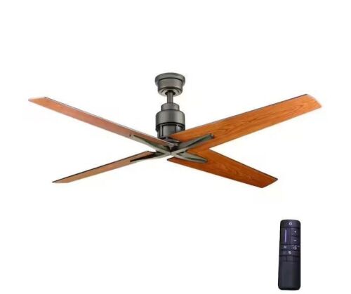 Home Decorators Collection Virginia Highland 56 in. Indoor Espresso Bronze Ceiling Fan with Remote Control - Lot 497