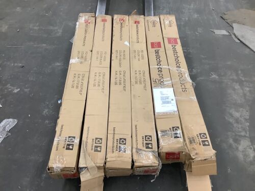 Lot of (6) 10' Solar LED Patio Umbrellas - Uninspected - Lot 546