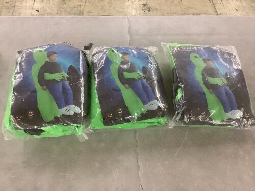 Lot of (3) Inflatable Alien Costumes - Lot 663