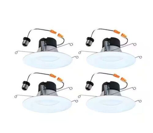 HALO LT 6 in. LED Retrofit Module with Baffle Trim 5CCT 750lm, 4 Pack - Lot 691