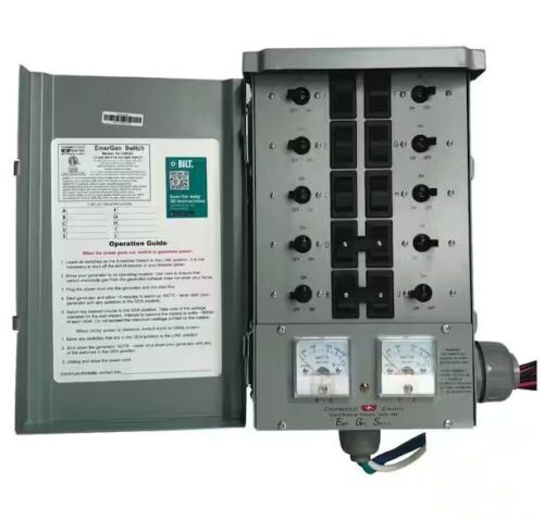 Connecticut Electric Emergen 50 Amp 10-Circuits G2 Manual Transfer Switch - Lot 789