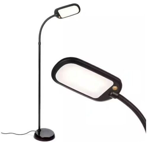 Brightech Litespan Slim 55 in. Havana Brown Industrial 1-Light Dimmable and Color Temperature Adjustable LED Floor Lamp - Lot 790