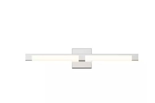 Artika Tivoli 27 in. 1-Light Chrome Modern Integrated LED Vanity Light Bar - Lot 797