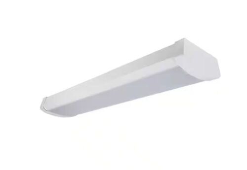 Lot of (2) Commercial Electric 48 in. 4000 Lumens Integrated LED White Wraparound Light 4000K Bright White - Lot 882