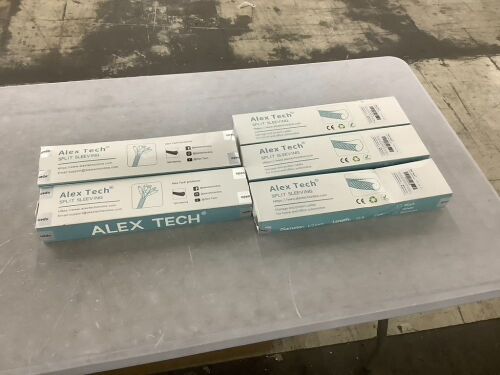 Lot of (5) 1/2 in.-25 ft. Cable Management Sleeve Cord Organizer Cable Protector Split Sleeving  - Lot 885