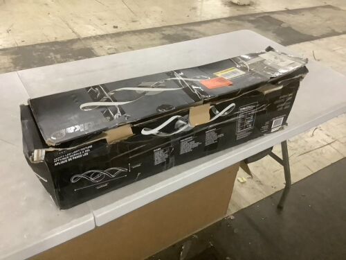 Artika Swirl 27 in. 1-Light Chrome Modern Integrated LED Vanity Light Bar - Lot 888