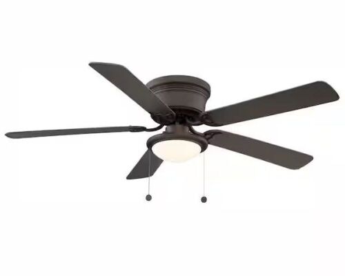 Hugger 56 in. LED Espresso Bronze Ceiling Fan - Lot 642