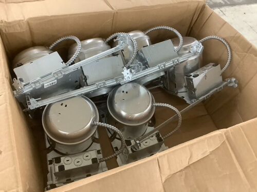 HALO H7 6 in. Aluminum Recessed Lighting Housing for New Construction Ceiling, Insulation Contact, 6-Pack - Lot 644