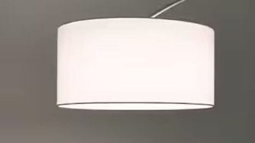 HomeGlam 18" White Drum Shade - Lot 646