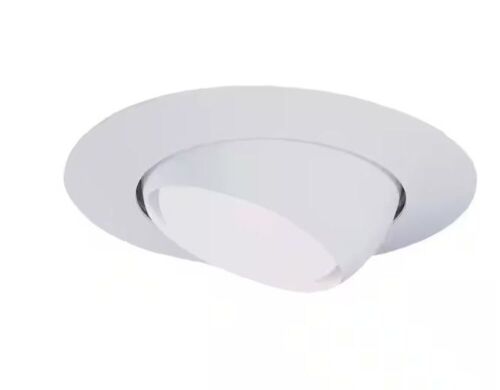 Lot of (10) HALO 6 in. White Recessed Ceiling Light Trim with Adjustable Eyeball - Lot 221