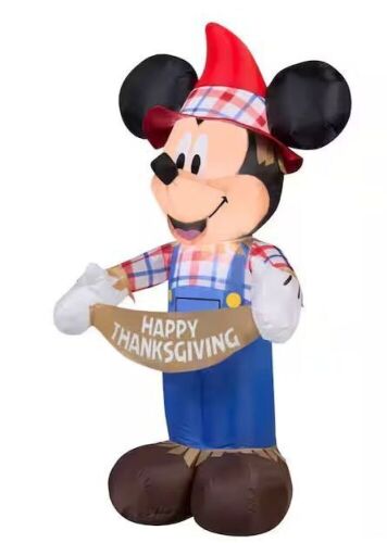 Gemmy 3.5 ft. H Inflatable Mickey as Scarecrow - Lot 856