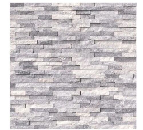 Lot of (5) Cases MSI Alaska Gray Split Face 12 in. x 12 in. x 10 mm Textured Marble Mosaic Tile, 10 sq. ft./case - Lot 70