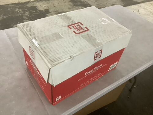 TruRed Copy Paper 8.5" x 11" 20lb 92 Brightness 5000 Sheets - Lot 720