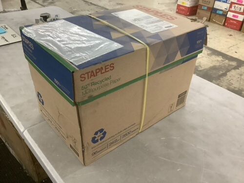 Staples 50% Recycled Multiuse Paper 11" x 17" 24lb 96 Brightness 2500 Sheets - Lot 724