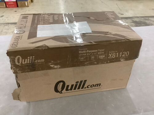 Quill Multi-Purpose Paper 8.5" x 11" 20lb 97 Brightness 5000 Sheets - Lot 728