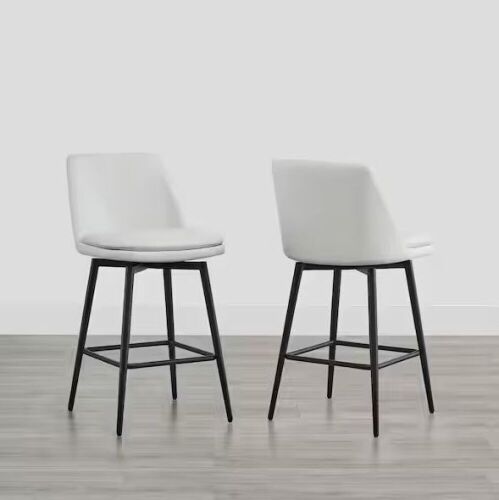 CHITA Swivel Counter Stool, Set of 2  - Lot 75
