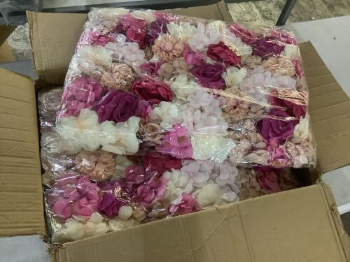 Artificial Flower Wall Backdrop Panels, 23.6" x 15.7", 6 pc  - Lot 129