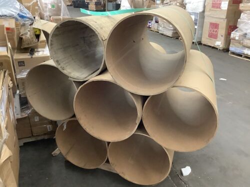 Lot of (7) Cardboard Concrete Forms - Lot 208