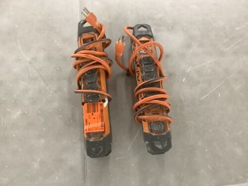 Lot of (2) Rigid Power Strips  - Lot 820