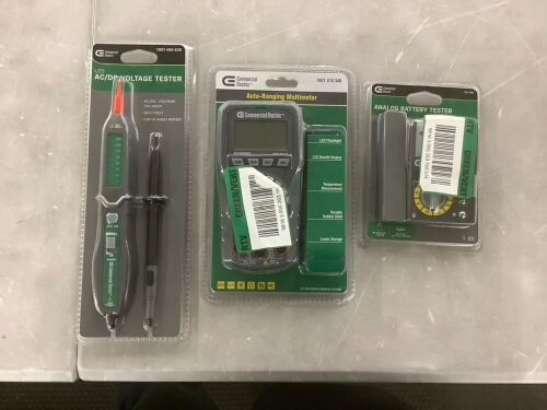 Lot of (3) Commercial Electric Electrical Tools - Lot 105
