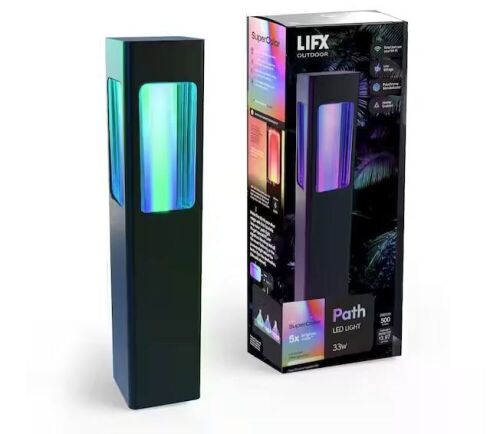 LIFX Low Voltage Black RGB Integrated LED Smart Wi-Fi Square Landscape Path Light - Lot 203