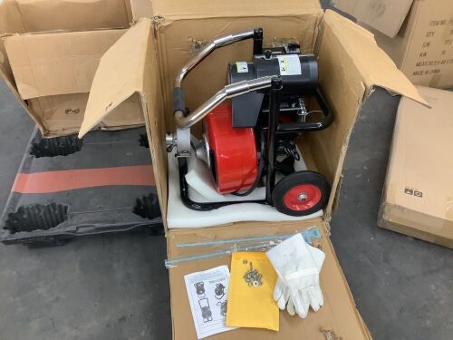VEVOR 100' x 3/8" 370W Drain Cleaning Machine  - Lot 68