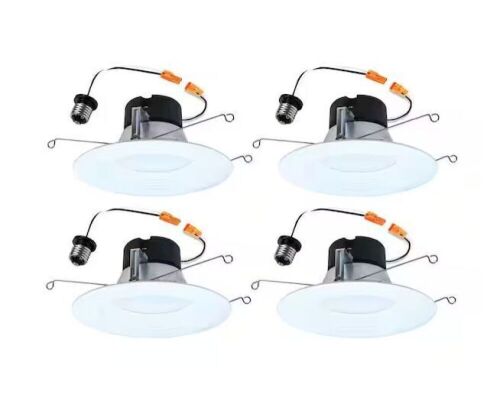 Lot of (2) HALO LT 5/6 in. LED Retrofit Module with Baffle Trim 5CCT 750lm, 4 Pack - Lot 317
