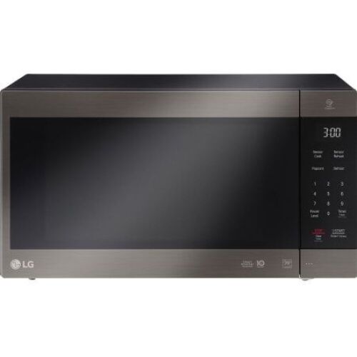 LG Black Stainless Steel Series 2.0 cu. ft. NeoChef Countertop Microwave with Smart Inverter and EasyClean - Lot 44