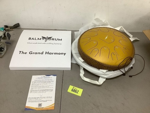 The Balmy Drum - 15 Note 14 Inch Steel Tongue Drum - Lot 6867