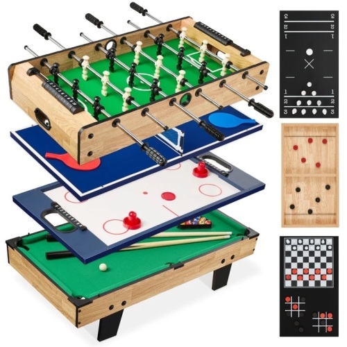 11-in-1 Combo Game Set w/ Ping Pong, Foosball, Air Hockey, 5 Storage Bags - Lot 6839
