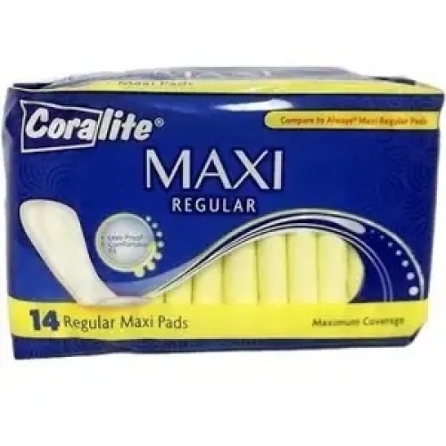 Coralite Regular Maxi Pads, 14ct, 8 Pack - Lot 6931