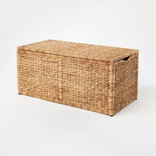Threshold Natural Woven Storage Bench - Lot 6888
