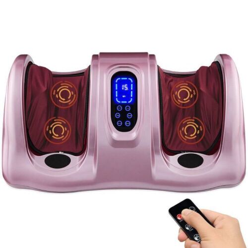 Therapeutic Foot Massager w/ High Intensity Rollers, Remote, 3 Modes - Lot 375