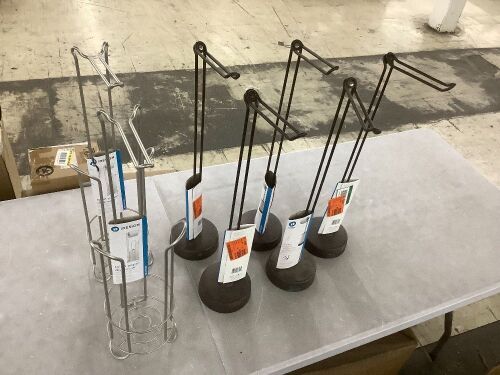 Lot of (7) Toilt Paper Holders - Some Bent but Usable - Lot 396