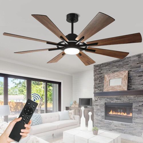 60 Inch Ceiling Fan with Lights and Remote Control - Lot 681