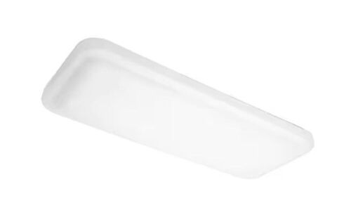 Lot of (2) Commercial Electric 24 in. x 10 in. Low Profile LED Flush Mount Rectangular Light Fixture 1600 Lumens 3000K 4000K 5000K - Lot 699