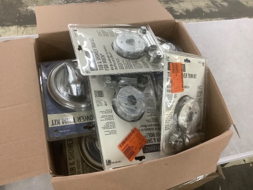 Lot of (16) Delta & Moen Tub & Shower Trim Kits  - Lot 302