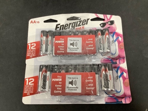 Set of 2 AA Enigizer Max Battery Packs - Lot 5627