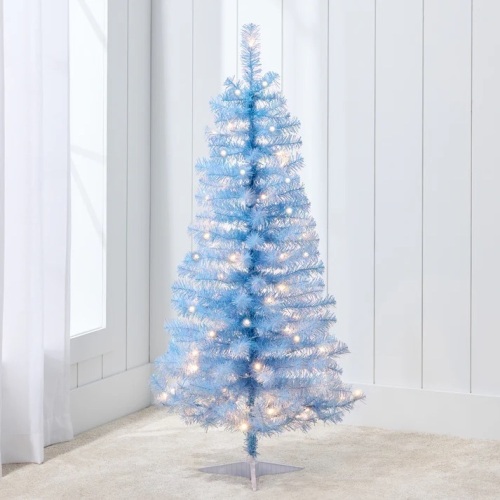 Prelit Colorful Mini Spruce Christmas Tree w/ LED Lights - 4ft - Lot 6394