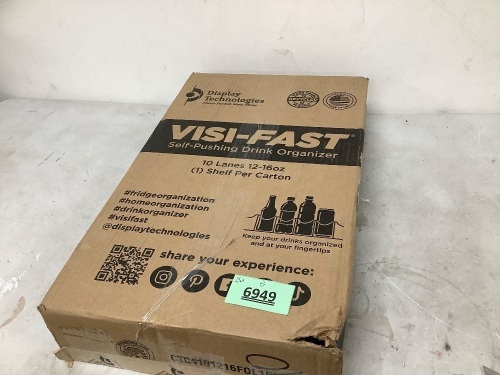 VSI-FAST Self Pushing Drink Organizer for Fridge - Lot 6949