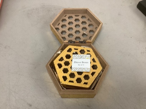 Decor Boxes, Set of 2 - Lot 6953