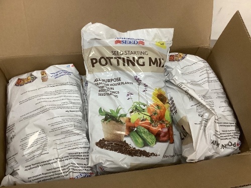 Box of Seed Starting Potting Mix 6 Bags - Lot 6956