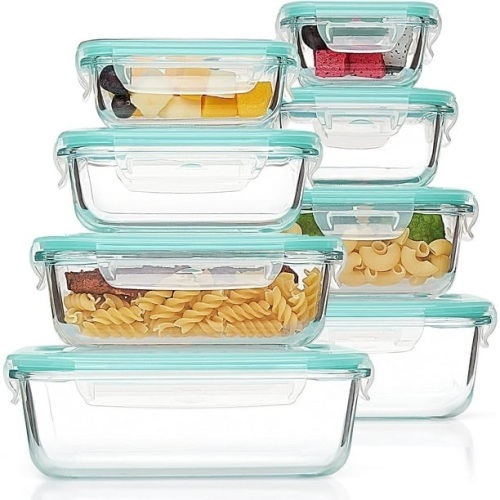 Lot of (2) Vtopmart 8 Pack Airtight Glass Food Storage Containers with Lids - Lot 518