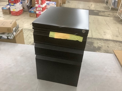 Black Filing Cabinet - Small Dents  - Lot 610