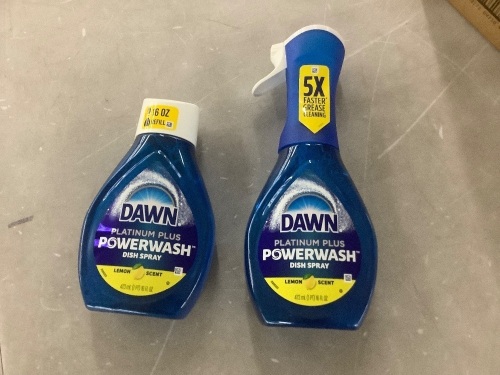 Lot of (2) Dawn Platinum Plus Powerwash Dish Spray  - Lot 618