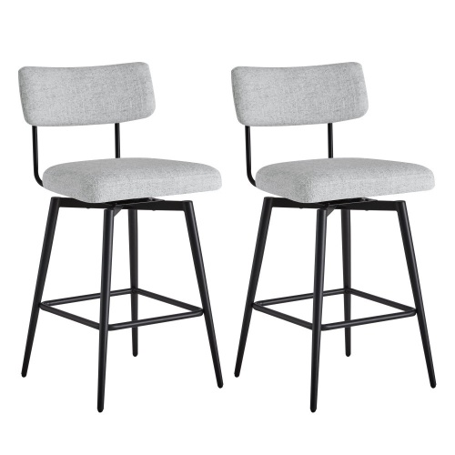 CHITA Swivel Counter Height Bar Stool Chairs, Set of 2 - Lot 716