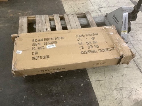 Wire Shelving System  - Lot 1114