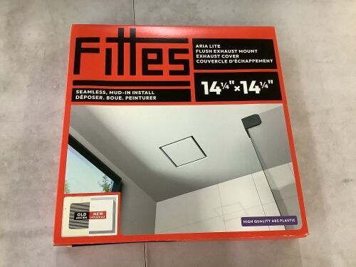 FITTES Flush Exhaust Mount (Lite) 14.25 in. x 14.25 in. White - Lot 385